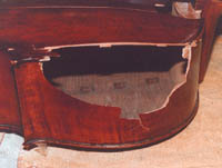 eclisse d'un violoncelle cassé